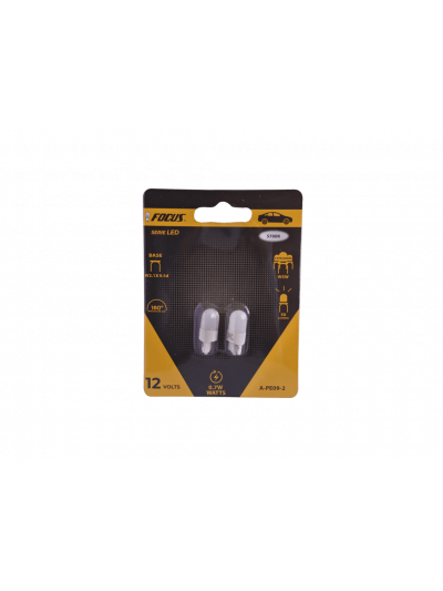 SET 2 AMPOLLETAS LED W5W T10 12V (A-158C)