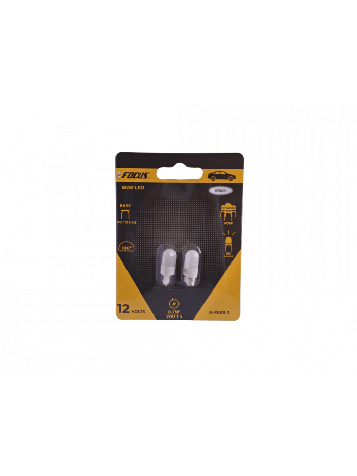 SET 2 AMPOLLETAS LED W5W T10 12V (A-158C)