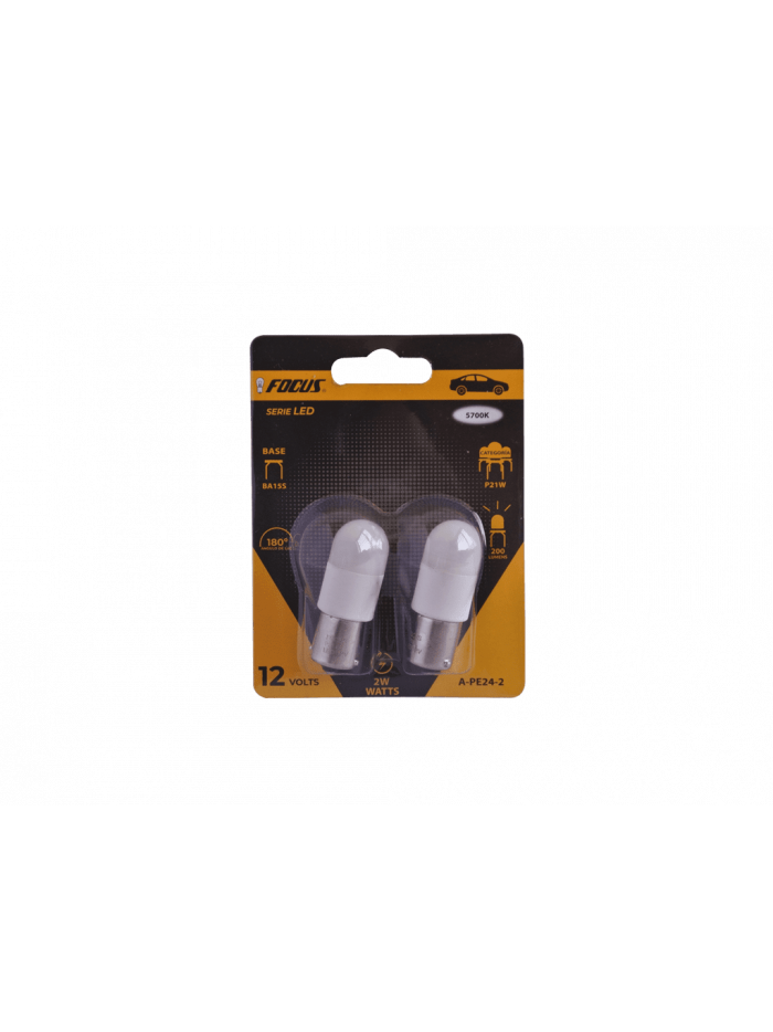 SET 2 AMPOLLETAS LED P21W 12V (A-1073C)