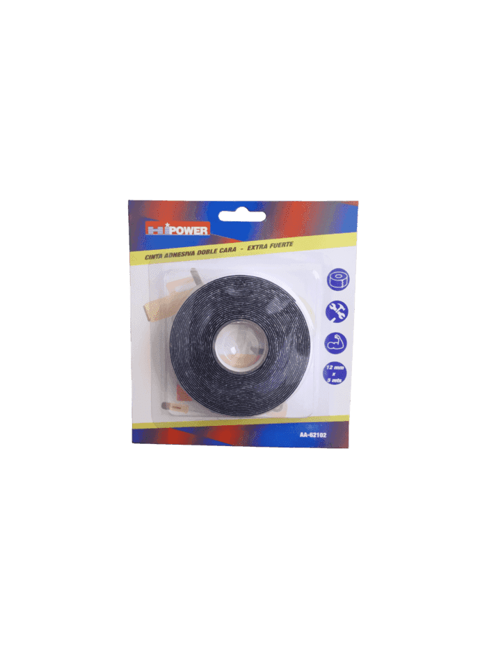 CINTA DOBLE FAZ - 12mm x 5 Mts