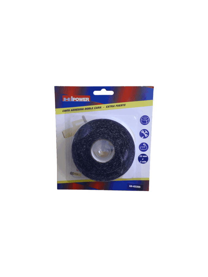 CINTA DOBLE FAZ - 25mm x 5Mts