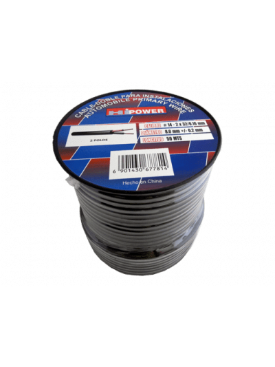 CABLE AWG 14 DOBLE - GOMA