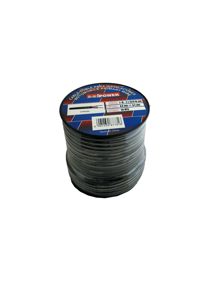 CABLE AWG 16 DOBLE - GOMA