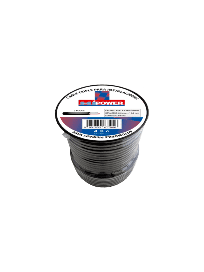 CABLE AWG 14 TRIPLE - GOMA