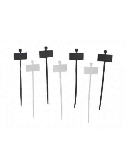 AMARRAS PLASTICAS con MARCADOR 2.5*100mm NEGRO