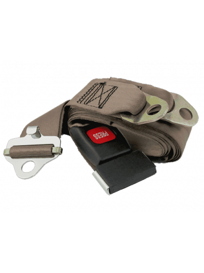 CINTURON DE SEGURIDAD 3 PUNTOS - BEIGE