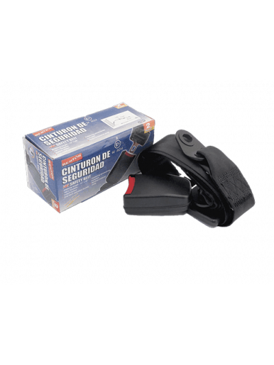 CINTURON DE SEGURIDAD 2 PUNTOS CON CERTIFICACION E4 - NEGRO