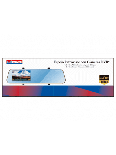 ESPEJO RETROVISOR CON DOBLE CAMARA 4.3´´
