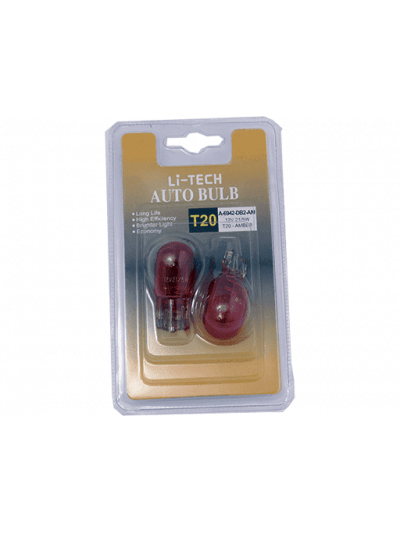 AMPOLLETAS 12V 21/5W T20 AMBAR