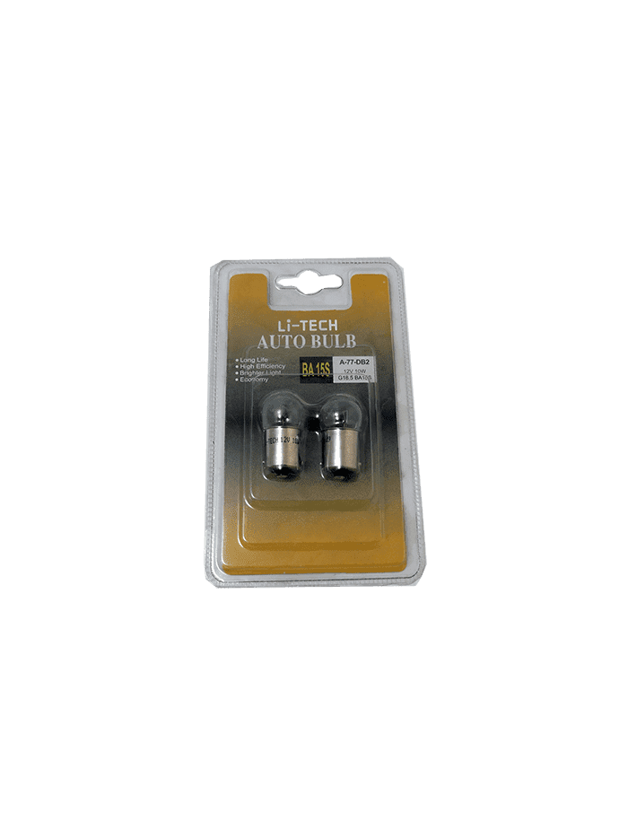 AMPOLLETAS 12V 10W G18.5 BA15s