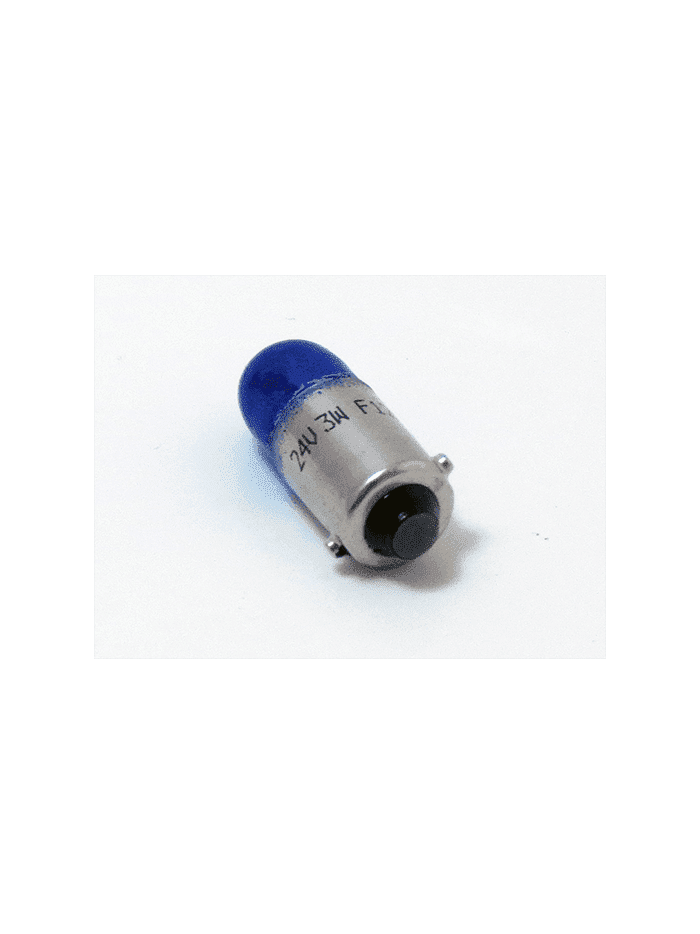 AMPOLLETAS 24V 3W T8.5 BA9S ( 23 MM ) AZUL