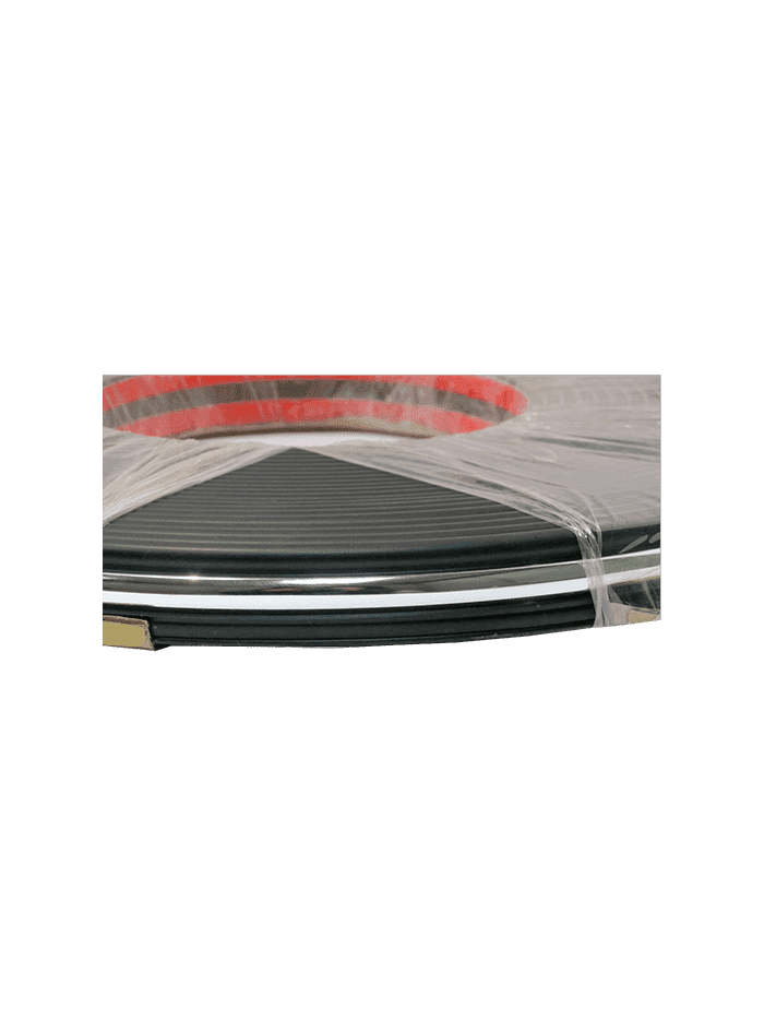 MOLDURA - 27 x 5mm - NEGRO / CROMADO