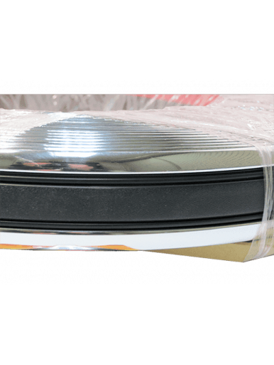 MOLDURA - 43 x 5mm - CROMADO / NEGRO