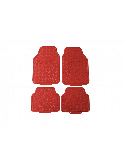 SET DE 4 PISOS METALIZADOS - ROJO