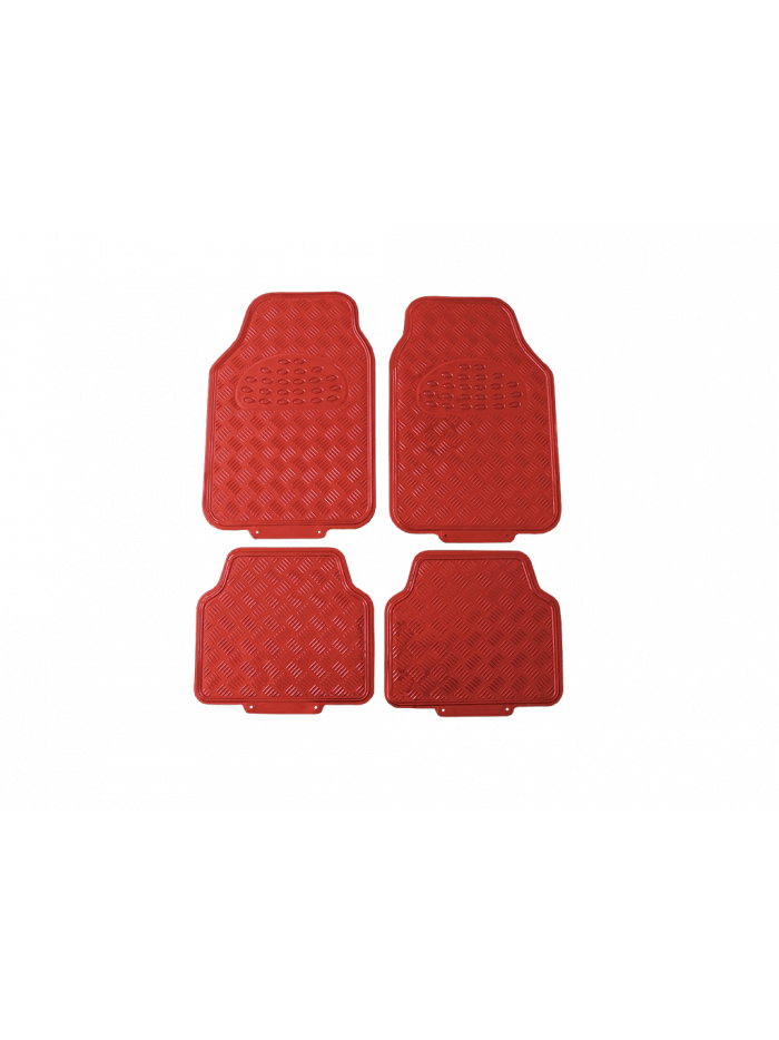 SET DE 4 PISOS METALIZADOS - ROJO