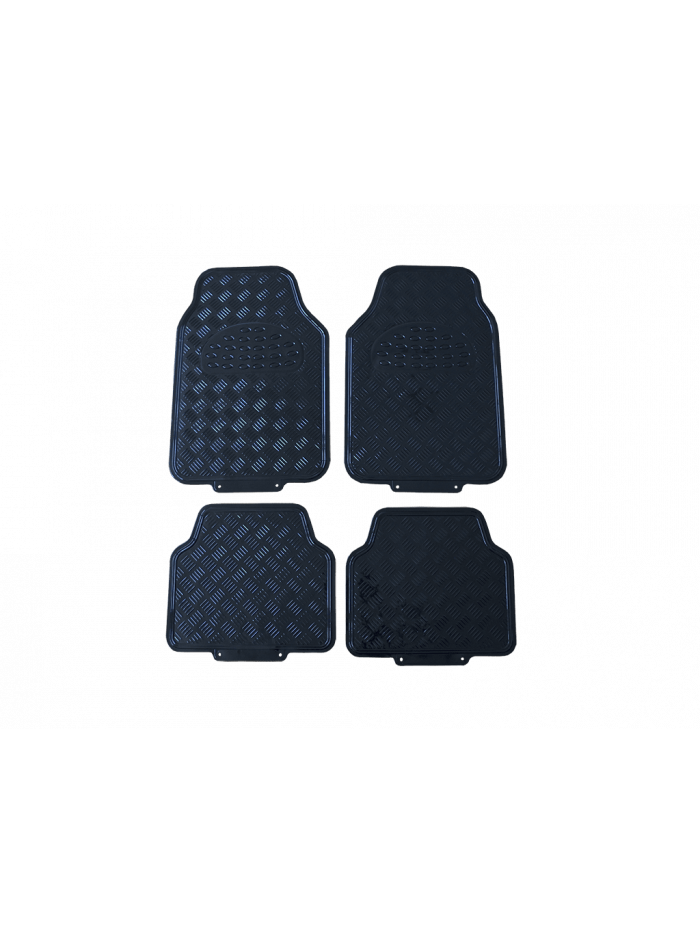 SET DE 4 PISOS METALIZADOS - NEGRO