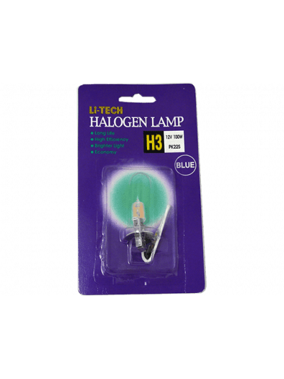 AMPOLLETAS H3 12V 100W - AZUL