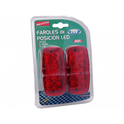 FAROL LATERAL LED ROJO 24V