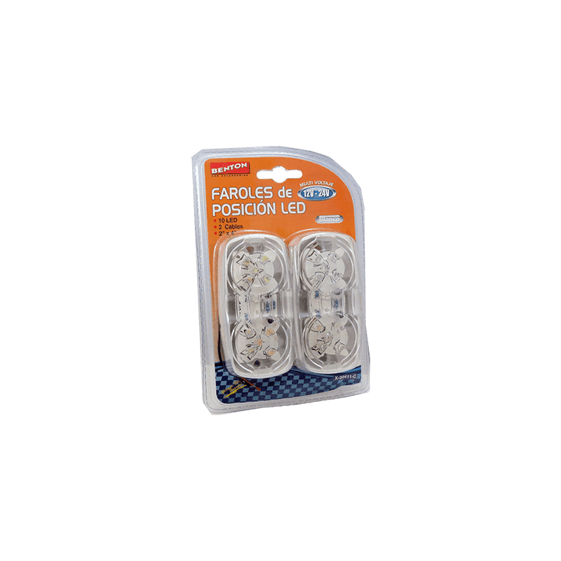 FAROL LATERAL LED BLANCO 12V/24V MULTIVOLTAJE