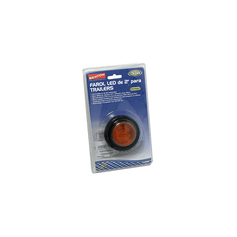 FAROL 6 LED 12/24 AMBER