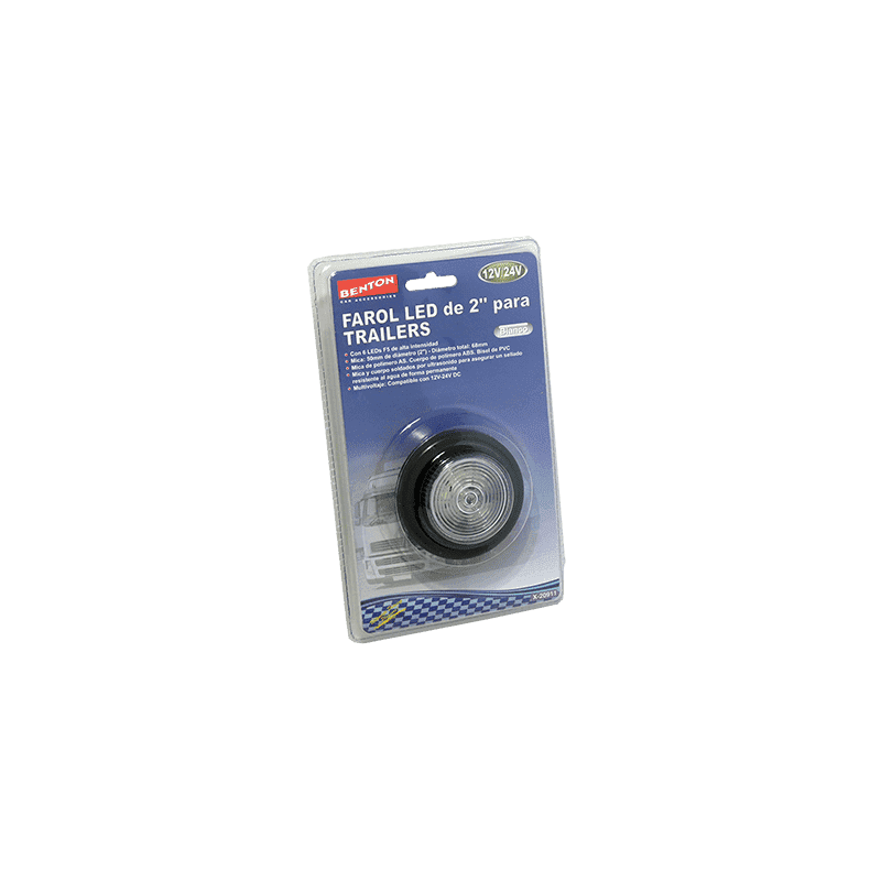 FAROL 6 LED 12/24V BLANCO