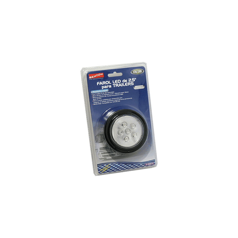 FAROL 6 LED 12/24V BLANCO