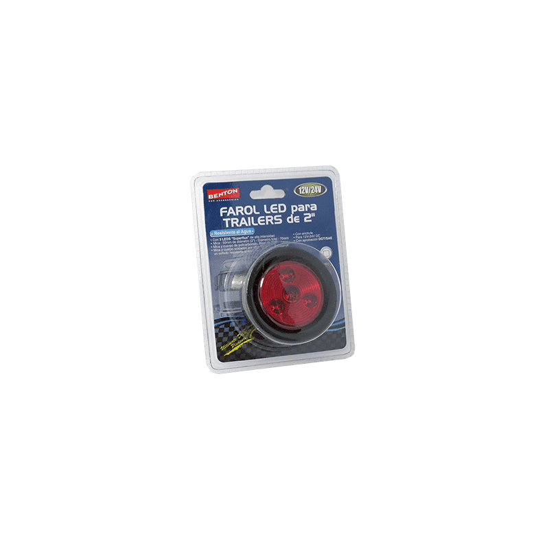 FAROL LED 12/24V ROJO