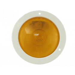 FAROL CON FLANGE 140mm - NARANJO