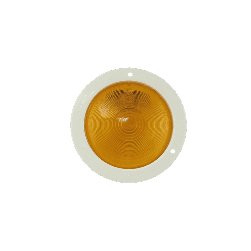 FAROL CON FLANGE 140mm - NARANJO