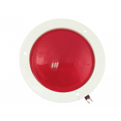 FAROL CON FLANGE 140mm - ROJO
