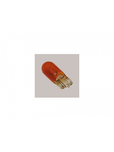AMPOLLETAS 24V 3W T10 BASE DE VIDRIO ( W2.1 X 9.5D) AMBAR