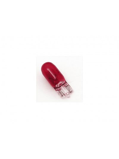 AMPOLLETAS 24V 3W T10 BASE DE VIDRIO ( W2.1 X 9.5D) ROJO