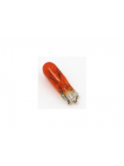 AMPOLLETAS 24V 1.2W T5 BASE DE VIDRIO ( W2 X 4.6D ) AMBAR