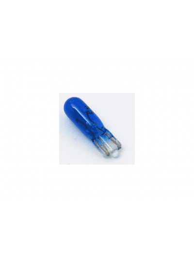 AMPOLLETAS 24V 1.2W T5 BASE DE VIDRIO ( W2 X 4.6D ) AZUL