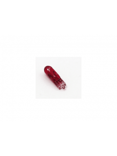 AMPOLLETAS 24V 1.2W T5 BASE DE VIDRIO ( W2 X 4.6D ) ROJO