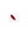 AMPOLLETAS 24V 1.2W T5 BASE DE VIDRIO ( W2 X 4.6D ) ROJO