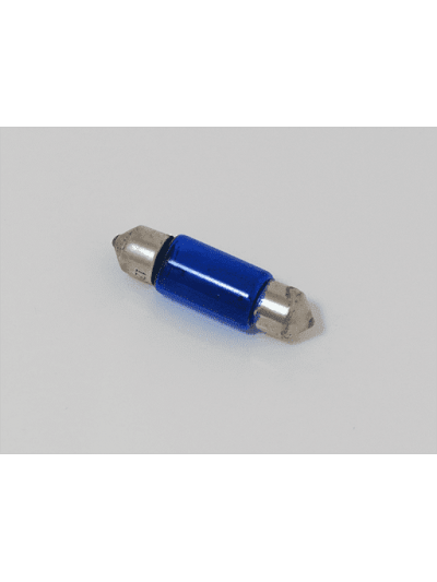 AMPOLLETAS 12V 10W FESTOON 10 X 36 AZUL
