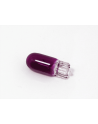AMPOLLETAS 12V 5W T10 BASE DE VIDRIO (W2.1 X 9.5D) MORADO