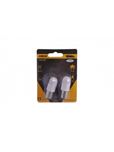 SET 2 AMPOLLETAS LED P21W 12V BAU15S C/DISPAREJOS