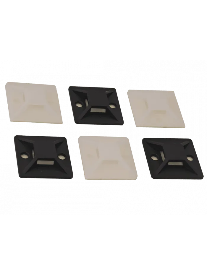 BASE AUTOADHESIVA para AMARRAS 20*20mm NATURAL