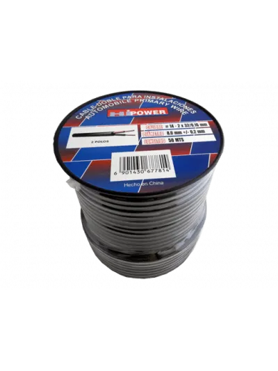 CABLE AWG 14 DOBLE - GOMA