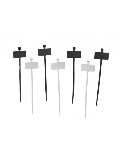 AMARRAS PLASTICAS con MARCADOR 2.5*100mm NEGRO