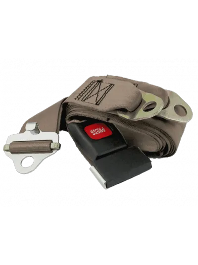CINTURON DE SEGURIDAD 3 PUNTOS - BEIGE