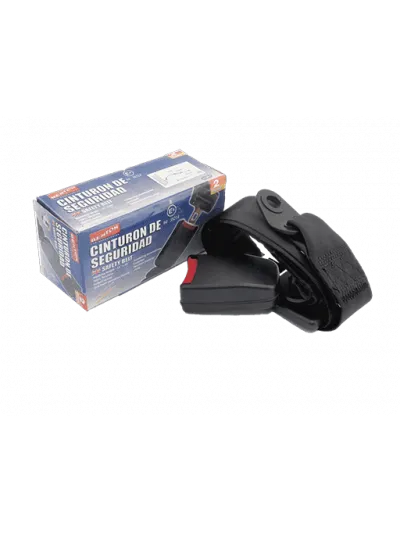 CINTURON DE SEGURIDAD 2 PUNTOS CON CERTIFICACION E4 - NEGRO