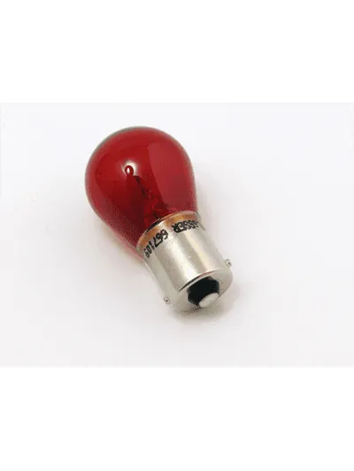 AMPOLLETAS BA15s 12v 21w Roja