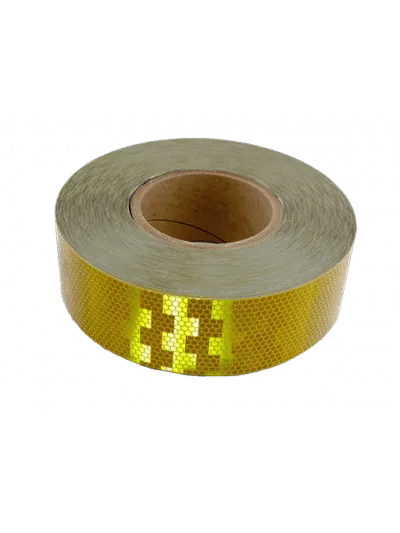 CINTA RETRORREFLECTIVA AMARILLA 55mm x 50MTS