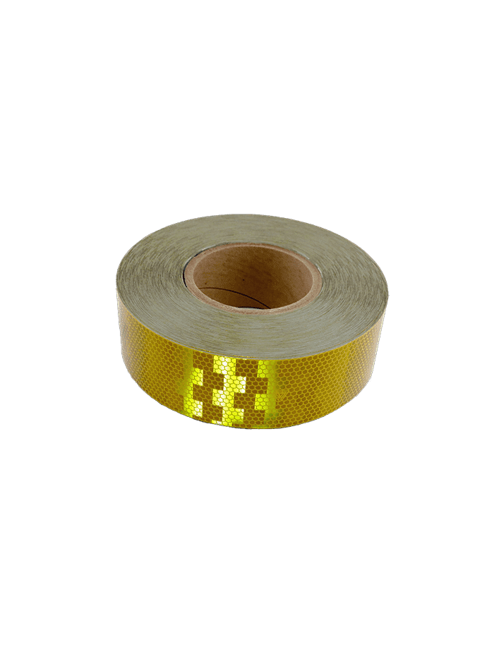 CINTA RETRORREFLECTIVA AMARILLA 55mm x 50MTS