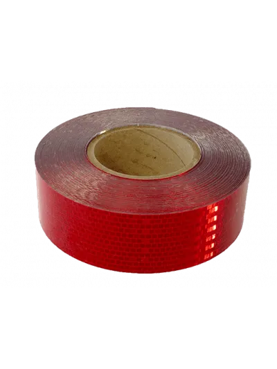 CINTA RETRORREFLECTIVA ROJO 2´´ x 45.7 MTS