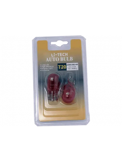 AMPOLLETAS 12V 21/5W T20 AMBAR