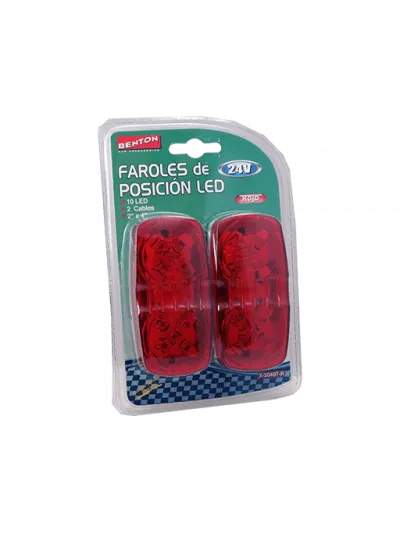 FAROL LATERAL LED ROJO 24V